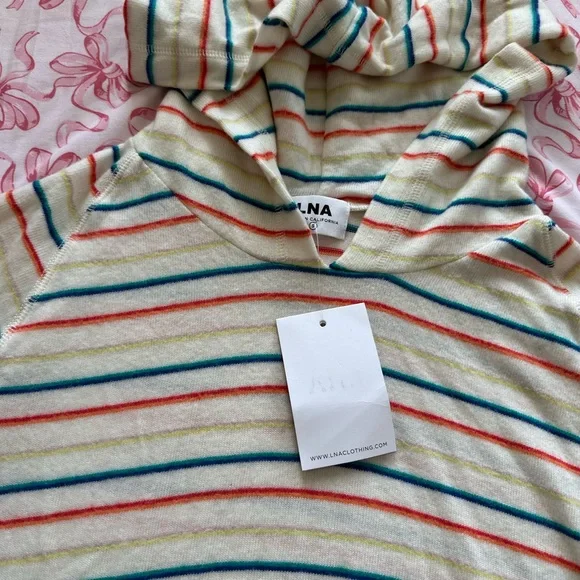 LNA Clothing Multicolor Striped Hoodie
